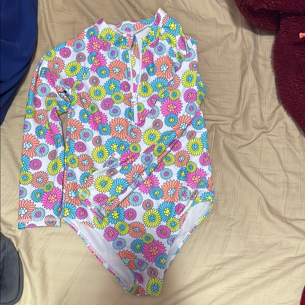 Betsey Johnson Kids Floral One Piece Swimsuit - Multicolor